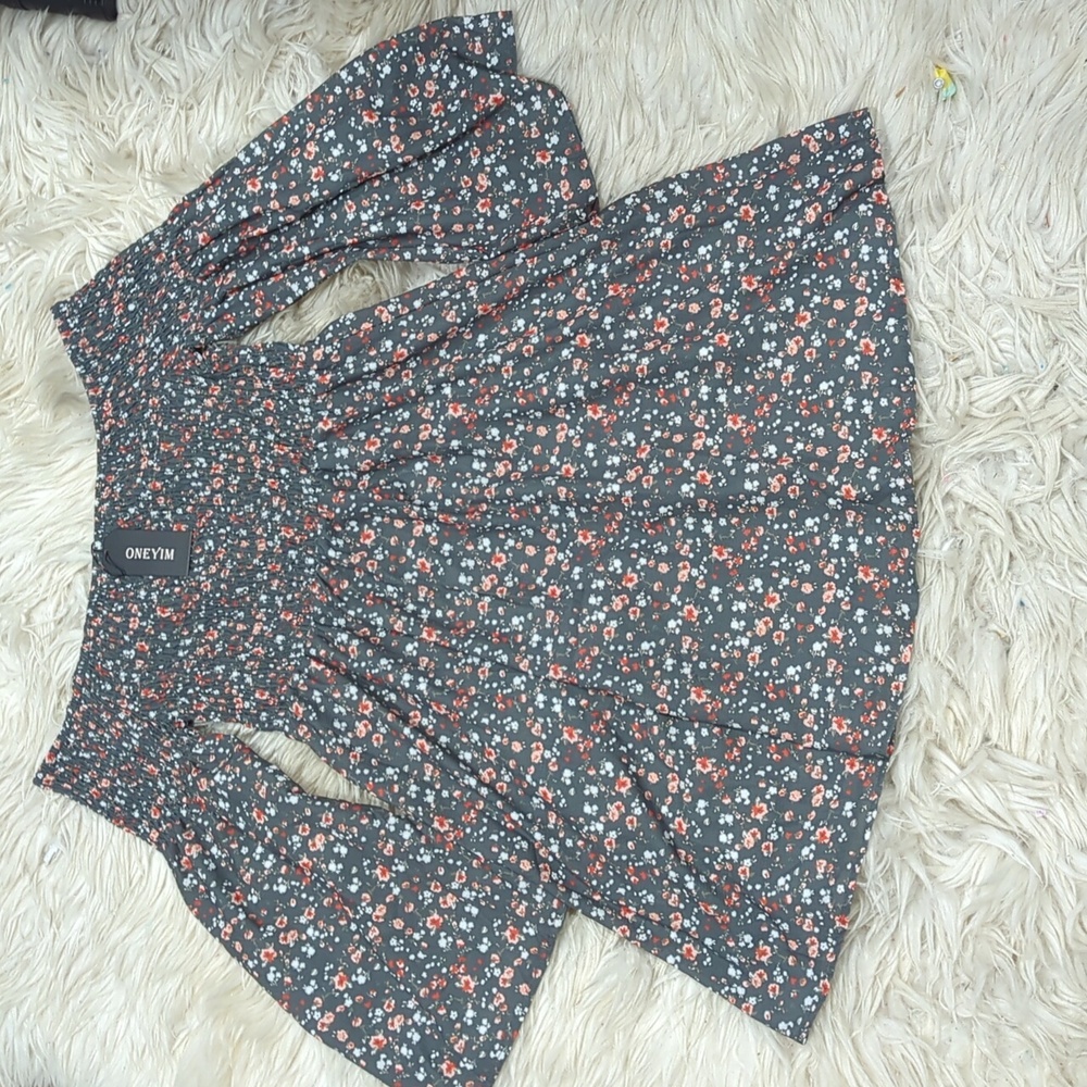 Floral off the shoulder dress